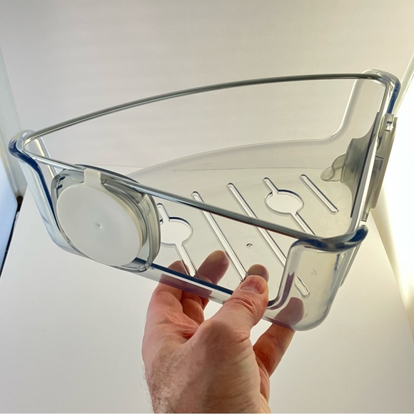 Oxo Good Grips Stronghold Suction Corner Basket Shower Organizer - Picture 3 of 11